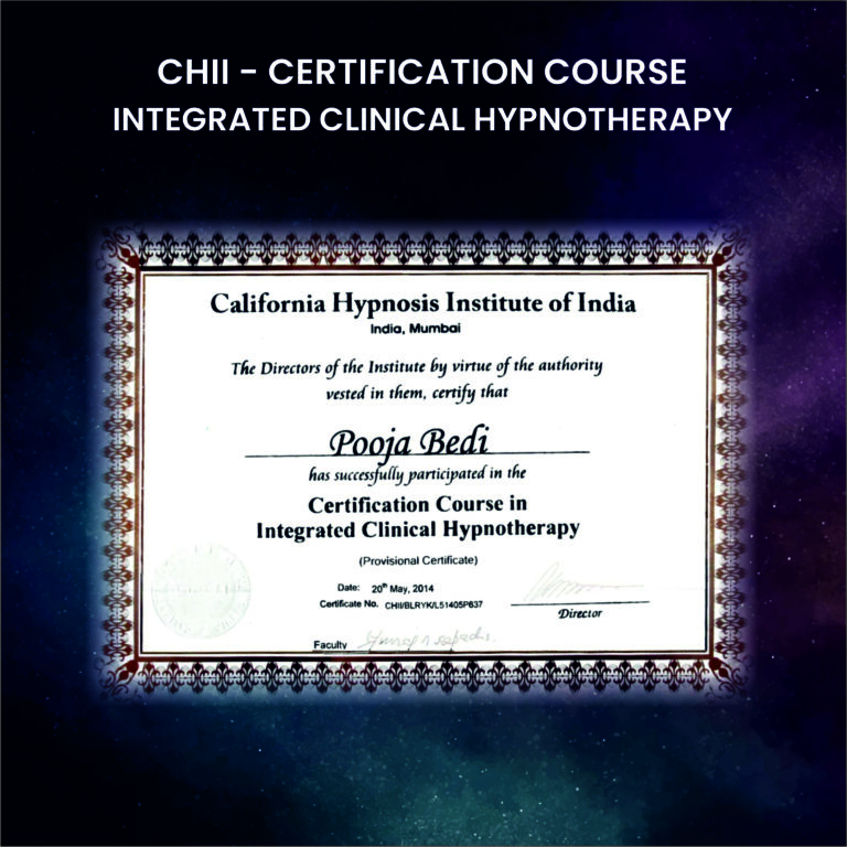 CHII - CERTIFICATION COURSE INTEGRATED CLINICAL HYPNOTHERAPY